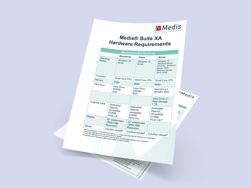 Medis Suite XA Hardware Requirements image for website