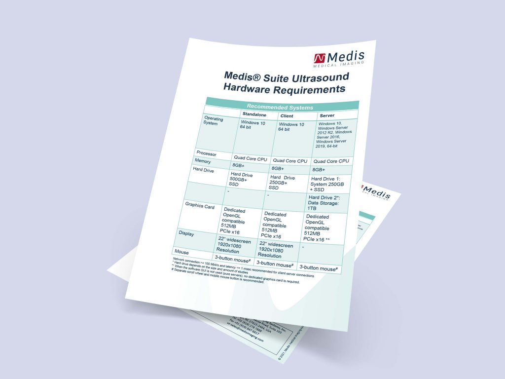 Medis Suite Ultrasound Hardware Requirements image for website