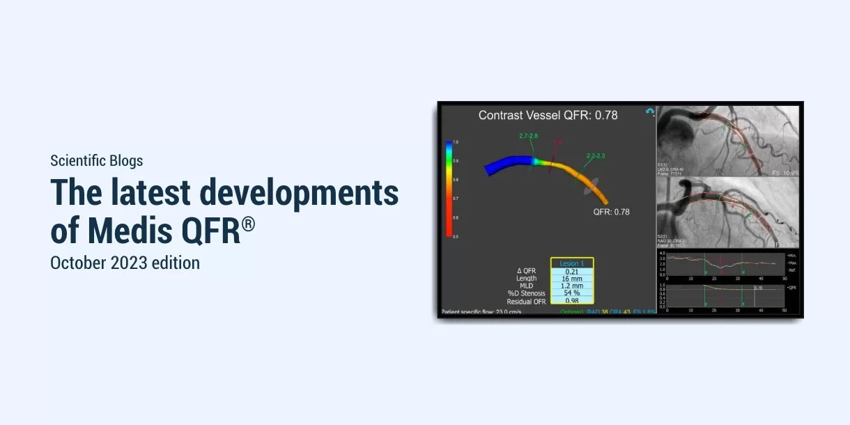 Developments of Medis QFR October 2023